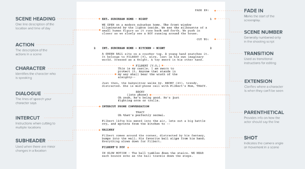 Screenplay Format