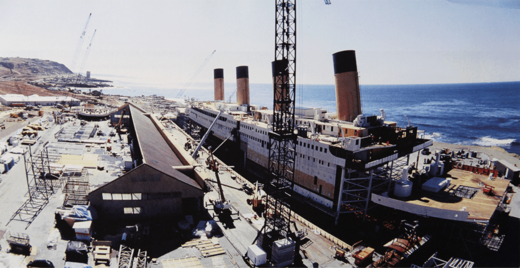 replica of Titanic ship